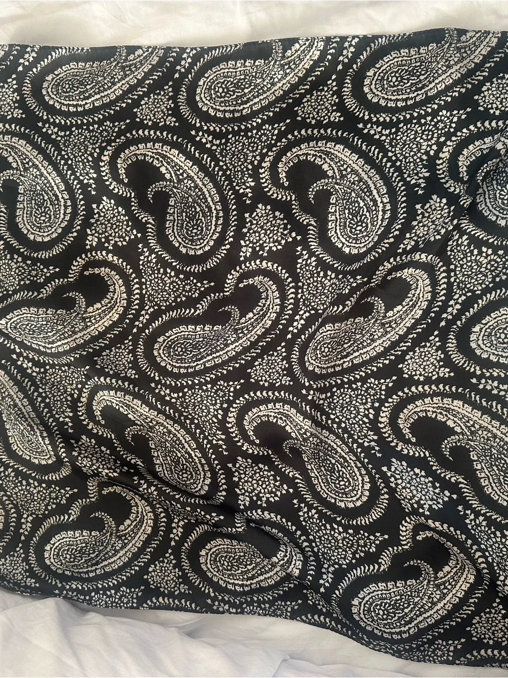 Othr Trio Silk Scarves in Red Floral, Cream Paisley, and Black Paisley